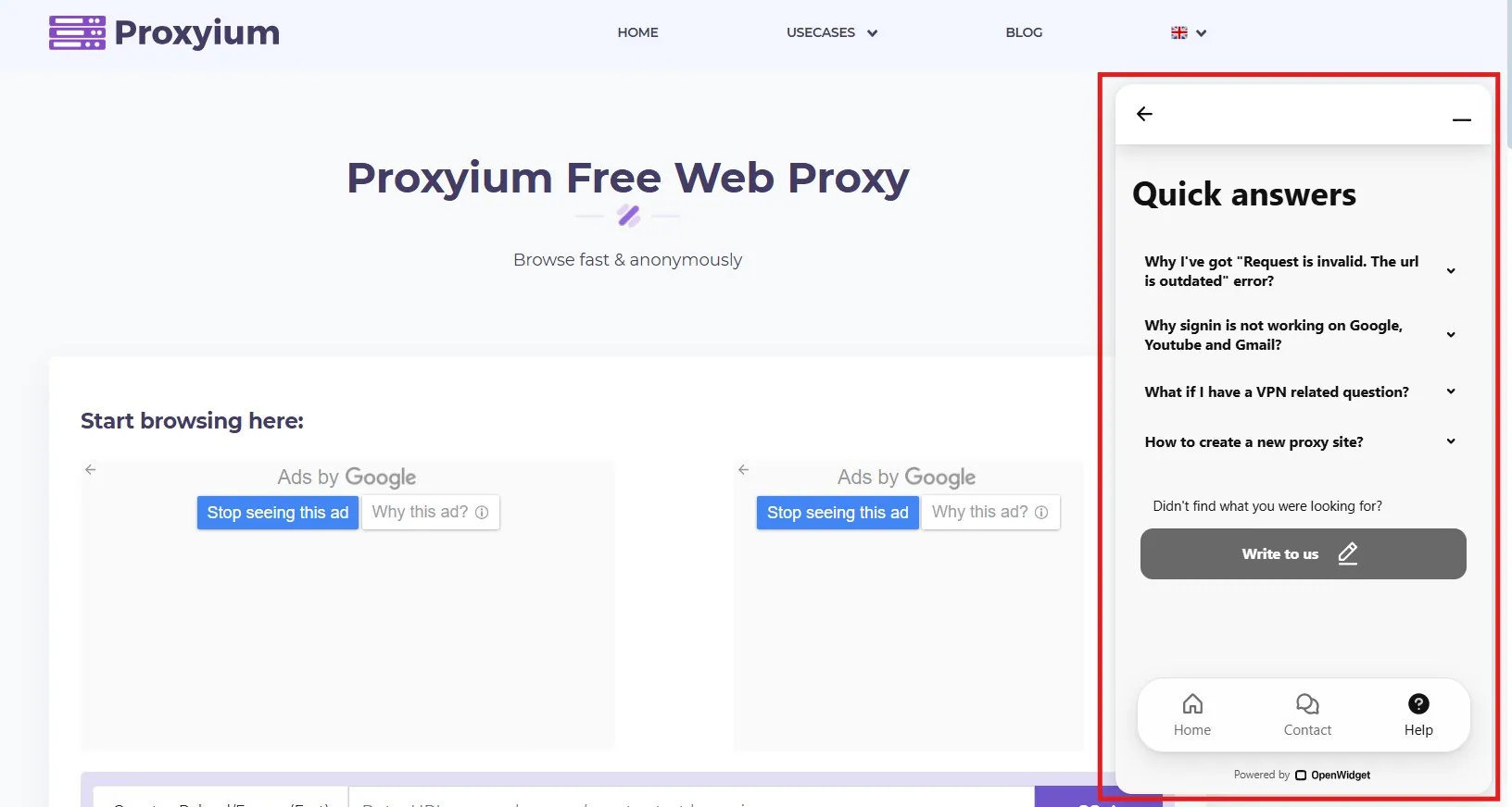 Proxyium Help & Support